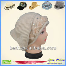 LSA87 Ningbo Lingshang 57 cm um weiße Mode Damen Beanie Hut